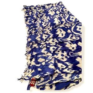 Royal Blue/White Scarf